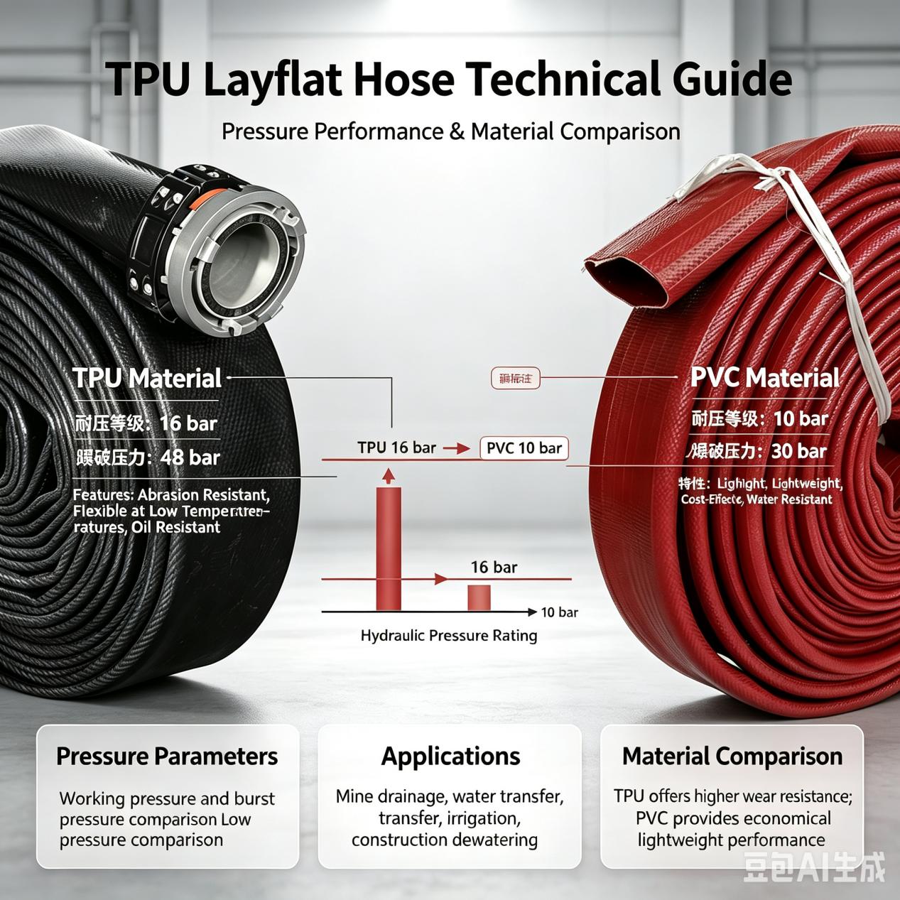TPU-slangeguide: Tryk, applikationer og PVC-sammenligning